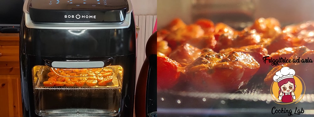 pomodorini confit nella friggitrice ad aria